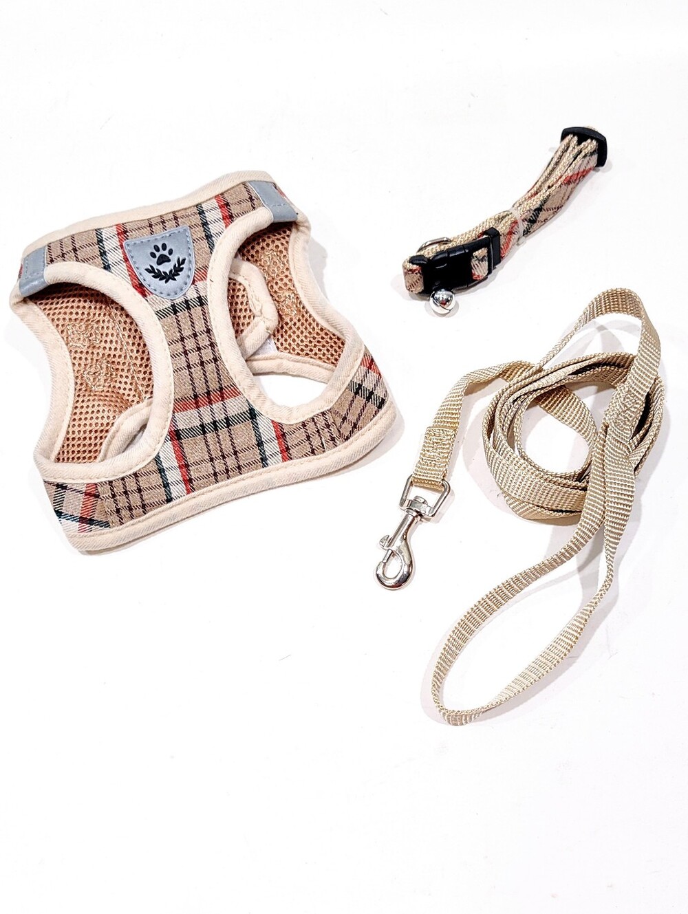 PUPTECK Adjustable Dog Harness, Collar & Leash Set Step In No Pull Pet Harness